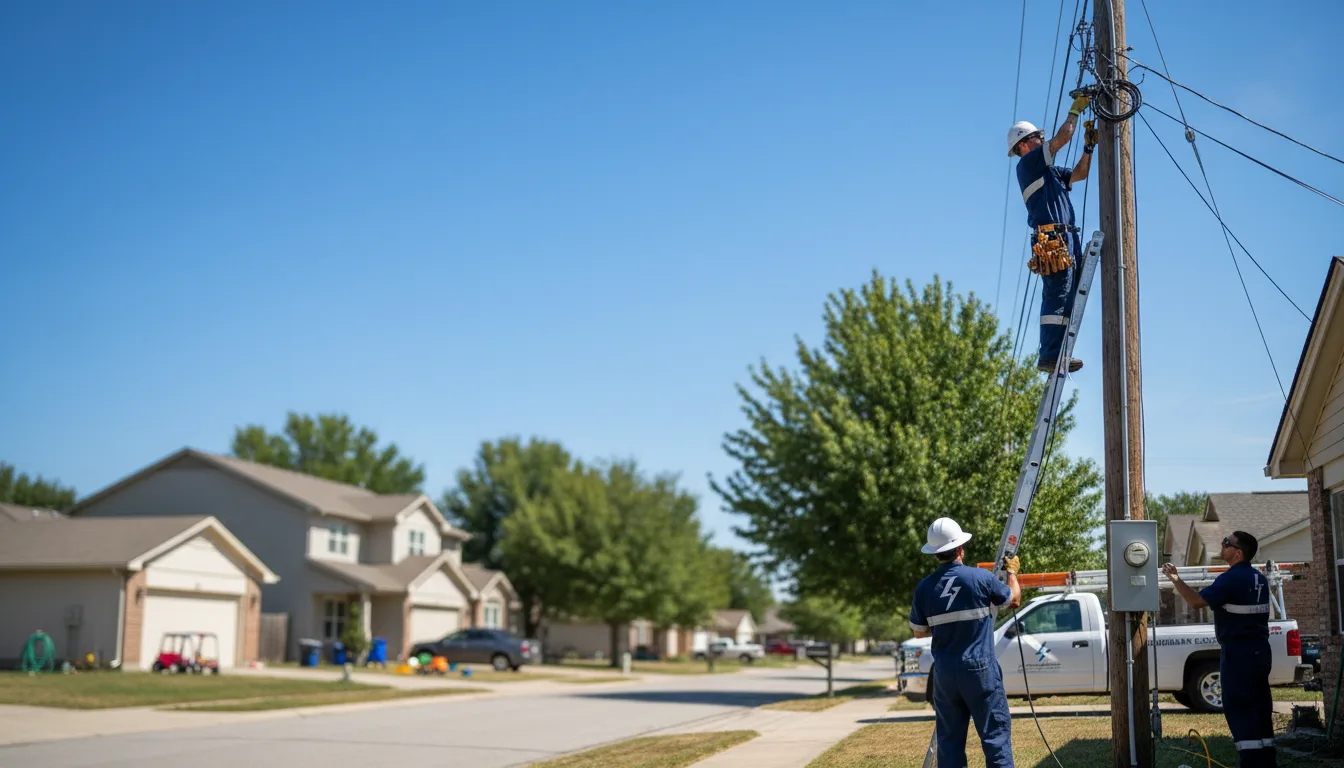 Residential electrician providing installation services in Georgetown, OH